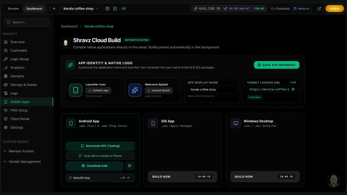 Multi-Platform Cloud Export and Publishing
