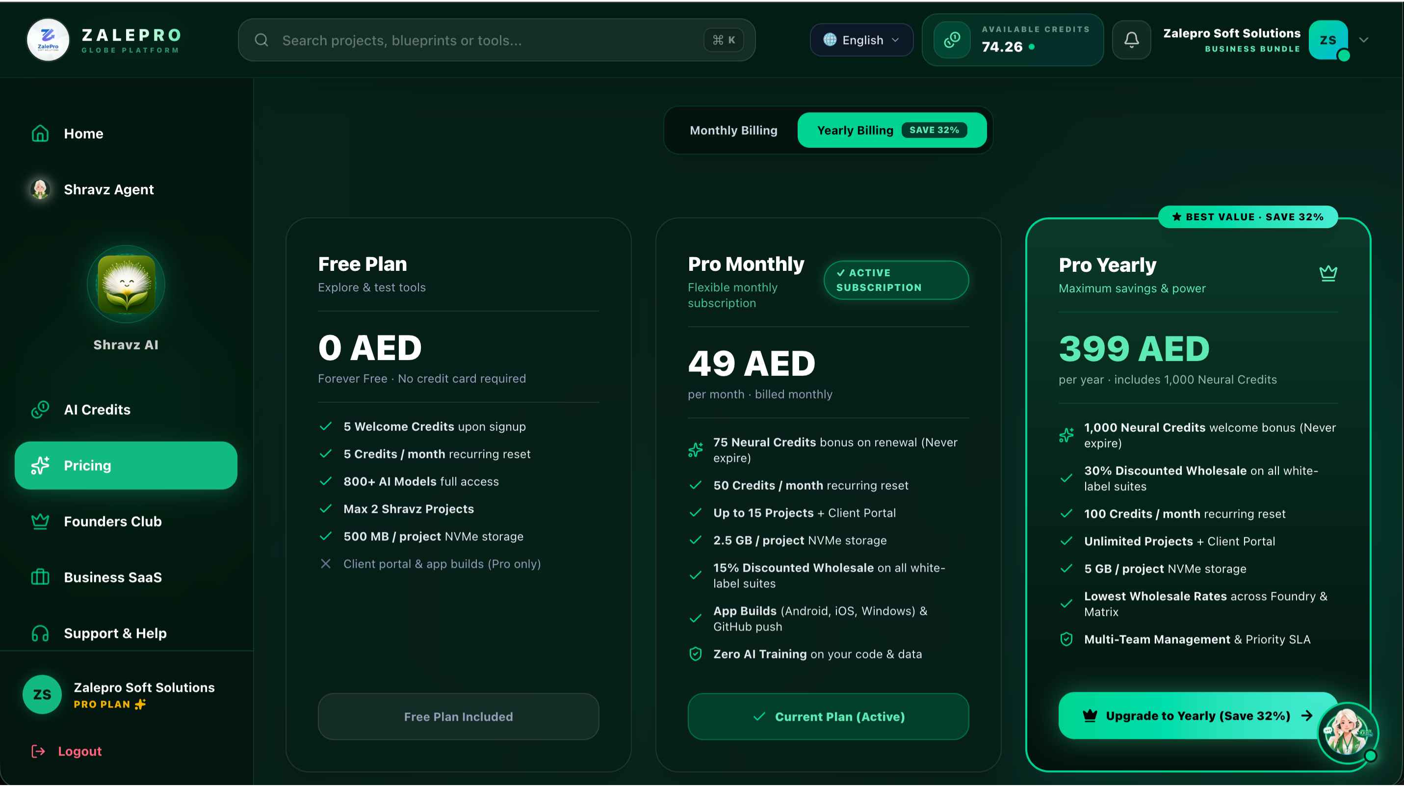 ZalePro Pricing & Plans
